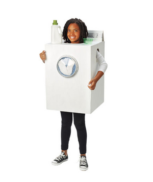 DIY kids Halloween costume - washing machine costume