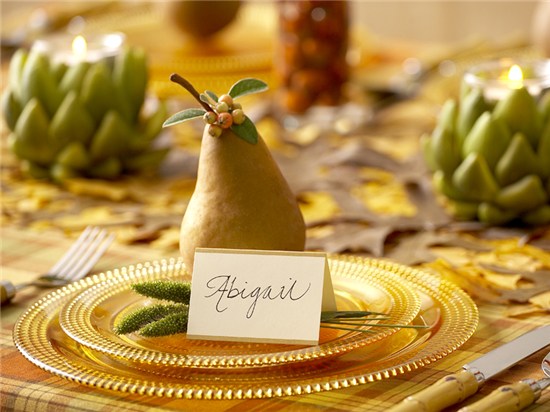 Pear place setting