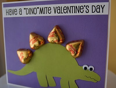 Dinosaur candy valentine