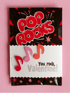 Pop rock candy valentines