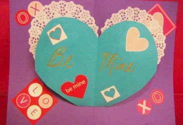 Pop-up valentine card